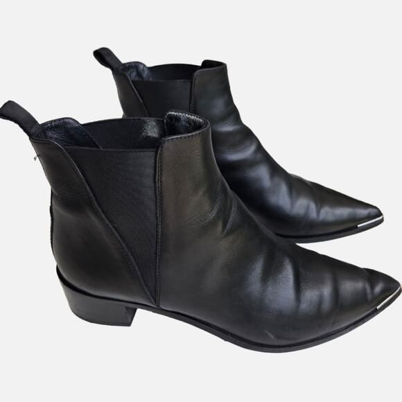 Acne Studios The Jensen Black Leather Chelsea Boot, Size EU 41 - US 11 - Picture 4 of 11